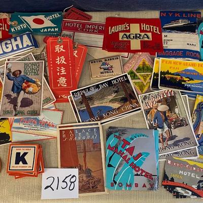 Vintage Suitcase Stickers