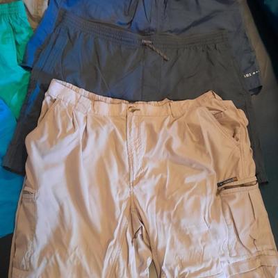 Six pair of Men's Shorts Size 38 - 40 XL, REI, COLUMBIA, and more