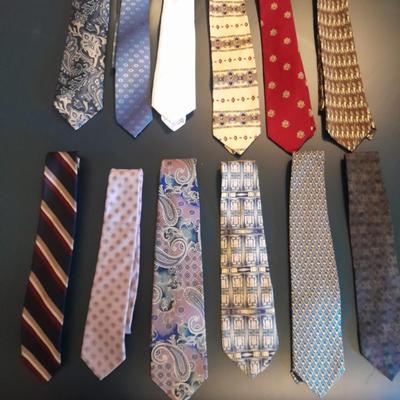 Twelve Neck Ties Claybrooke, Rober Talbott, Webley, Ben Silver and other brands