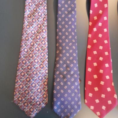 Twelve Neck Ties Perry Ellis, JB Britton, Cervantes, May D&F. Webley and other brands