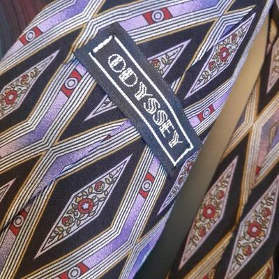 Twelve Neck Ties Perry Ellis, JB Britton, Cervantes, May D&F. Webley and other brands