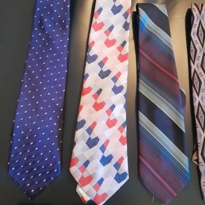 Twelve Neck Ties Perry Ellis, JB Britton, Cervantes, May D&F. Webley and other brands