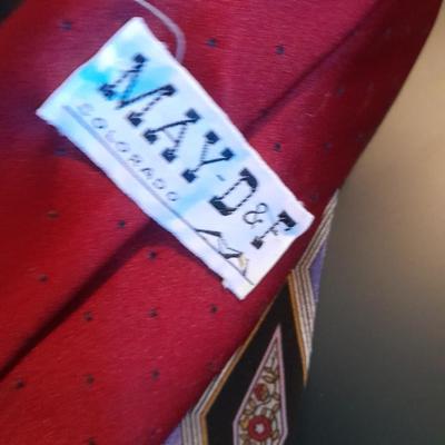 Twelve Neck Ties Perry Ellis, JB Britton, Cervantes, May D&F. Webley and other brands