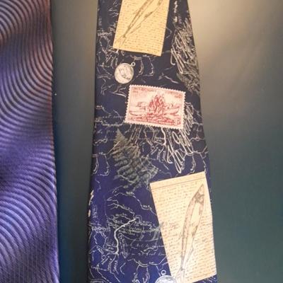 Twelve Neck Ties American Tradition, Halloween & Christmas prints, Cellini, and other brands