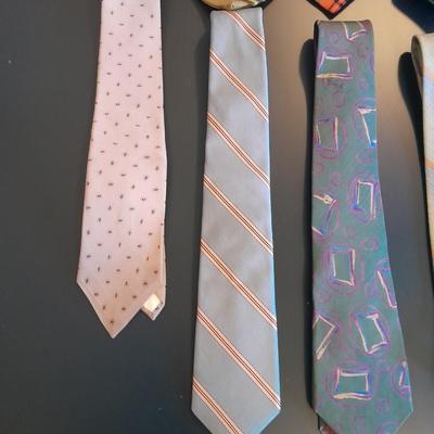 Twelve Neck Ties American Tradition, Halloween & Christmas prints, Cellini, and other brands