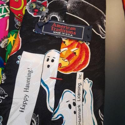 Twelve Neck Ties American Tradition, Halloween & Christmas prints, Cellini, and other brands