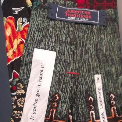 Twelve Neck Ties American Tradition, Halloween & Christmas prints, Cellini, and other brands