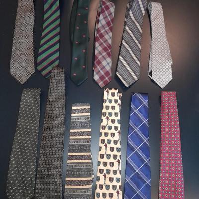 Twelve Neck Ties Lancel, Huntington, Pendleton, Norstrom, and other brands