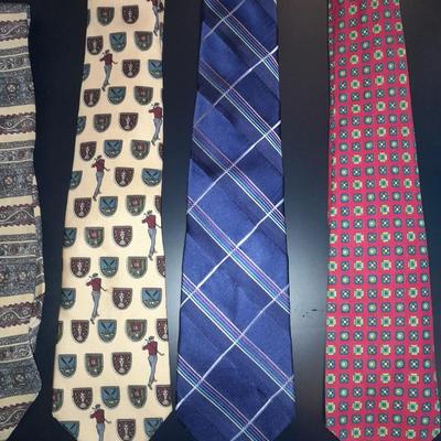 Twelve Neck Ties Lancel, Huntington, Pendleton, Norstrom, and other brands