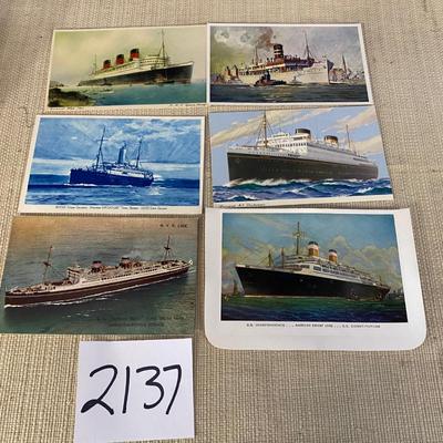 Vintage Ship Postcards
