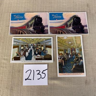 Vintage Train Postcards