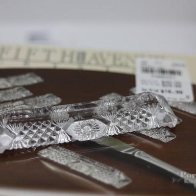 (24) Fifth Avenue Crystal Knife Rests W/ Original Boxes