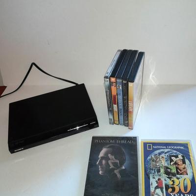 Sony DVD player with seven Movies on DVD
