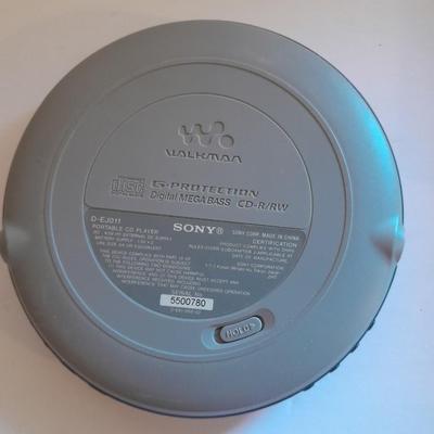 Portable Sony compact disc player with new Audio-technica Quiet point headphones