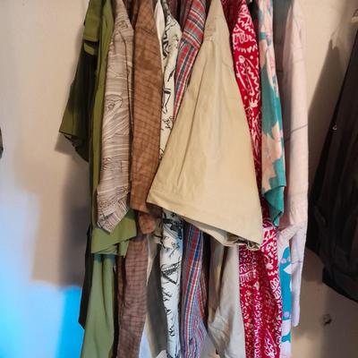 Men's short Sleeve tops Sizes M and Large REI, Columbia, Patagonia, Van Heusen and more