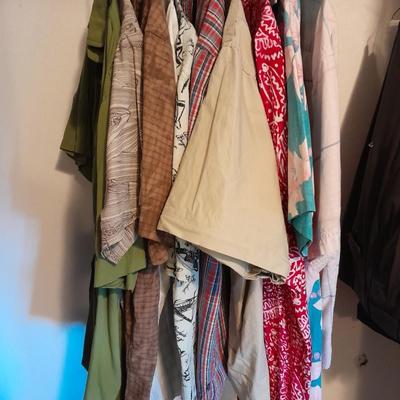 Men's short Sleeve tops Sizes M and Large REI, Columbia, Patagonia, Van Heusen and more