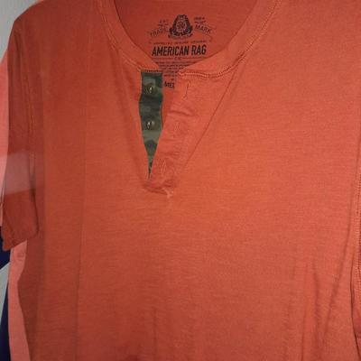 Men's short Sleeve tops Sizes M and Large casual wear and t-shirts Arizona, George, American Rag