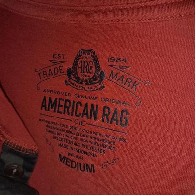 Men's short Sleeve tops Sizes M and Large casual wear and t-shirts Arizona, George, American Rag