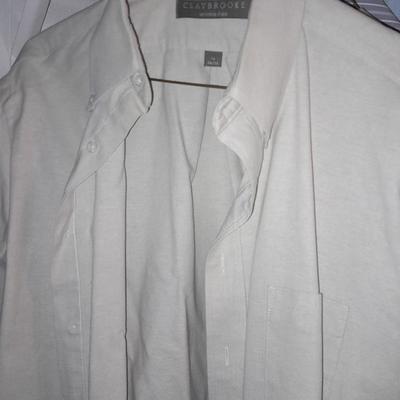 Men's long sleeve tops Dress suit shirts Size Medium and Large, Huntington, Claybrooke, Arrow and more