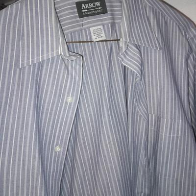 Men's long sleeve tops Dress suit shirts Size Medium and Large, Huntington, Claybrooke, Arrow and more