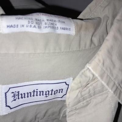 Men's long sleeve tops Dress suit shirts Size Medium and Large, Huntington, Claybrooke, Arrow and more