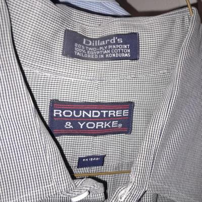 Men's long sleeve tops Dress suit shirts Size Medium and Large, Huntington, Claybrooke, Arrow and more