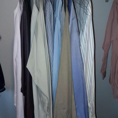 Men's long sleeve tops Dress suit shirts Size Medium and Large, Huntington, Claybrooke, Arrow and more