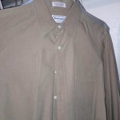 Men's long sleeve tops Dress suit shirts Size Medium and Large, Huntington, Claybrooke, Arrow and more