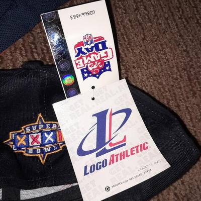 Denver Bronco's apparel new socks, Gloves, hat, T-shirt and a sticker