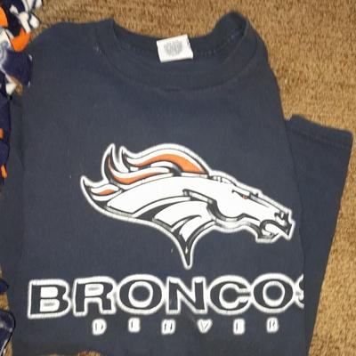 Bronco's Game Snuggle up! Pajama pants, sweatshirt, and Bronco's blanket Almost that time!