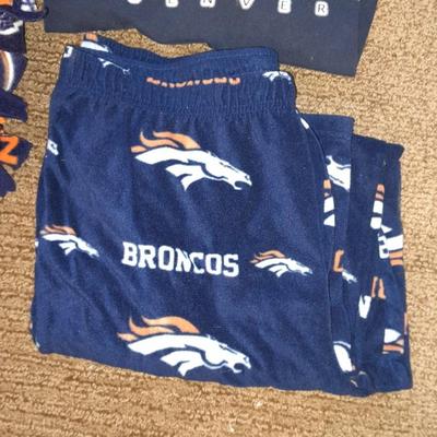 Bronco's Game Snuggle up! Pajama pants, sweatshirt, and Bronco's blanket Almost that time!