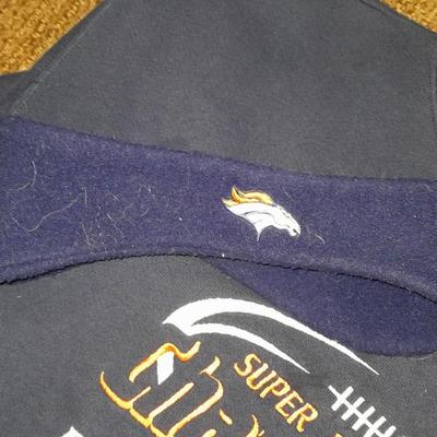 Bronco's apparel Champions Sweatshirt, and two Bronco's t-shirts