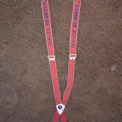 Vintage Retro NFL Orange Blue Denver Broncos SUSPENDERS Cuddles Adjustable