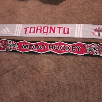 Two scarves TORONTO soccer and Modo Hockey Sweeden