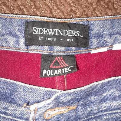 Two pair of Men's work Pants winter Polartec Lined Sidewinders & Carhart