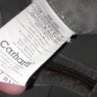 Two pair of Men's work Pants winter Polartec Lined Sidewinders & Carhart