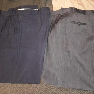 Men's dress slacks Reaction, LL Bean, Grant Thomas 10 Pair!