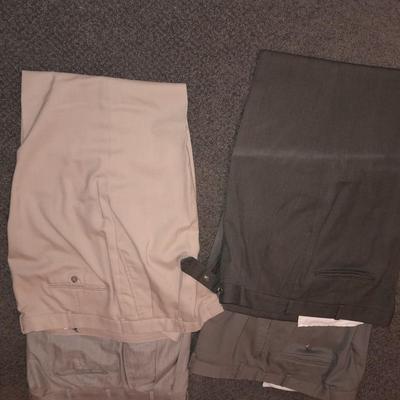 Men's dress slacks Reaction, LL Bean, Grant Thomas 10 Pair!