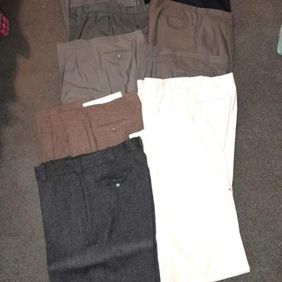 Men's dress slacks Woolrich, Exofficio, Corbin, Ralph Lauren 10 Pair! Size 38 & 40
