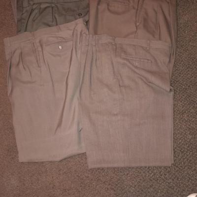 Men's dress slacks Woolrich, Exofficio, Corbin, Ralph Lauren 10 Pair! Size 38 & 40