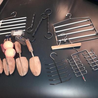 Shoe stretchers - hanger extensions - tie keepers - pant hangers and more