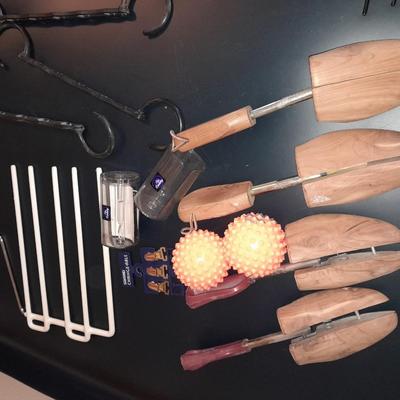 Shoe stretchers - hanger extensions - tie keepers - pant hangers and more