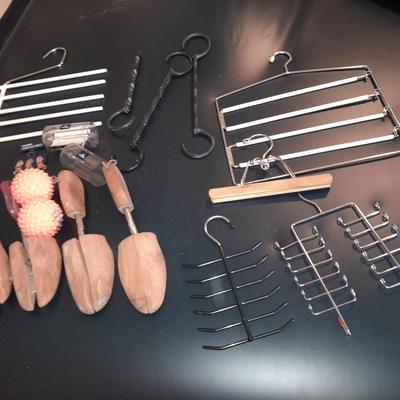 Shoe stretchers - hanger extensions - tie keepers - pant hangers and more