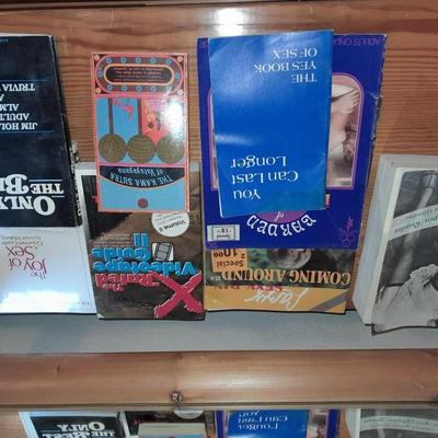 XXX books The Kama Sutra X-rated video guide, and others