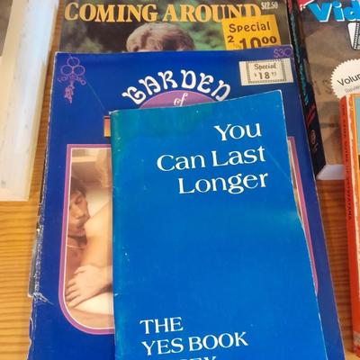 XXX books The Kama Sutra X-rated video guide, and others
