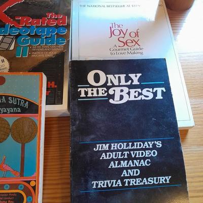 XXX books The Kama Sutra X-rated video guide, and others