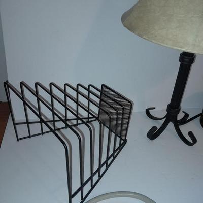 Small lamp, Metal organizer, Power strip, Slapsticks