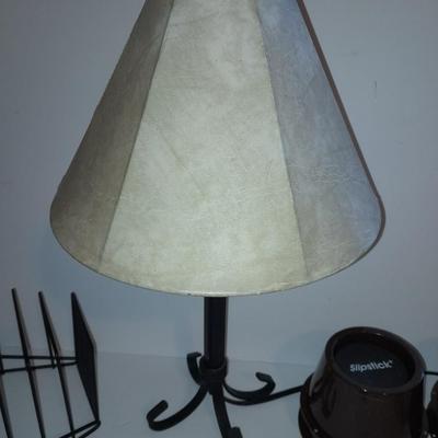Small lamp, Metal organizer, Power strip, Slapsticks