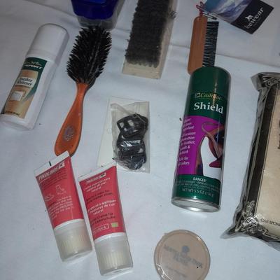 Shoe care - new laces - Water shield - and cleaning brushes