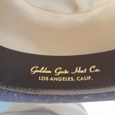 Two hats - Golden gate hat company international collection 7 3/8 -